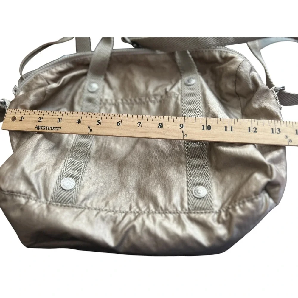 Kipling Metallic‎ Gold Shoulder Bag Crossbody Purse Handbag Satchel